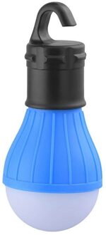 3LED Tent Opknoping Lamp 3 Modes Outdoor Sos Karabijnhaak Lamp Licht Noodverlichting Lantaarn Wandelen Spaarlamp Blauw
