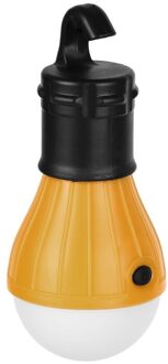 3LED Tent Opknoping Lamp 3 Modes Outdoor Sos Karabijnhaak Lamp Licht Noodverlichting Lantaarn Wandelen Spaarlamp geel