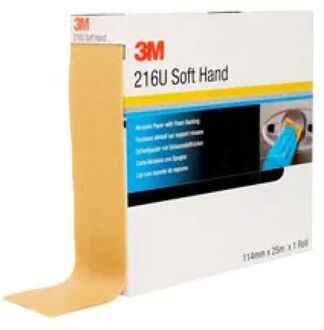 3M 3m™ Soft Handvellen Op Rol - 216u Precut - 114mmx25m - P240 - 50333