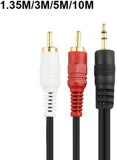 3M 5M 10M 3.5mm Male Jack to AV 2 RCA Male extend Cable connector For Phone TV AUX Sound computer PC Speakers Music Audio Cords