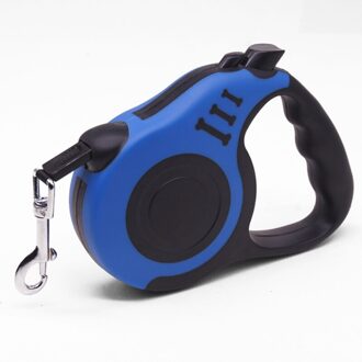 3M/5M Automatische Flexibele Hond Puppy Kat Trekkabel Riem Hondenriem Voor Kleine Middelgrote Honden Huisdier producten Intrekbare Hondenriem blauw / 5M