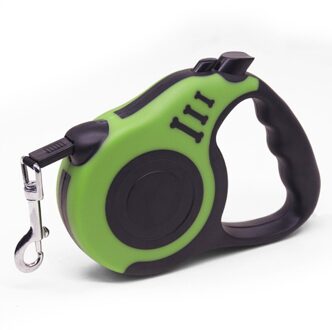 3M/5M Automatische Flexibele Hond Puppy Kat Trekkabel Riem Hondenriem Voor Kleine Middelgrote Honden Huisdier producten Intrekbare Hondenriem Licht Groen / 5M