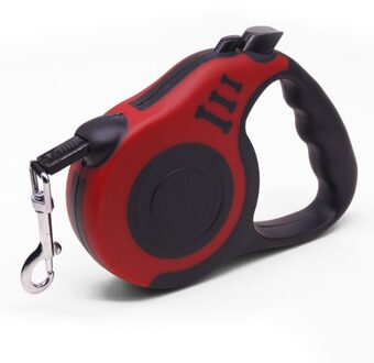 3M/5M Automatische Flexibele Hond Puppy Kat Trekkabel Riem Hondenriem Voor Kleine Middelgrote Honden Huisdier producten Intrekbare Hondenriem rood / 3M