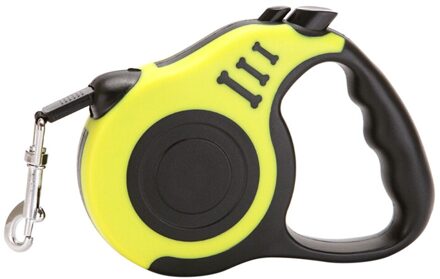 3M/5M Intrekbare Hondenriem Automatische Flexibele Hond Puppy Kat Trekkabel Riem Hondenriem Voor Kleine middelgrote Honden Huisdier Producten geel / 3M