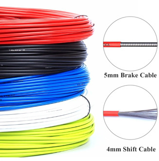 3m Bicycle Shift Cable 4mm Mountain Bike 5mm Brake Shift Line Pipe Colorful Shift Wire Line Bicycle Brake Cables