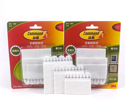 3M Command Adhesive Strips,Picture Hanging Strips Command Double Tape Strips 2pack