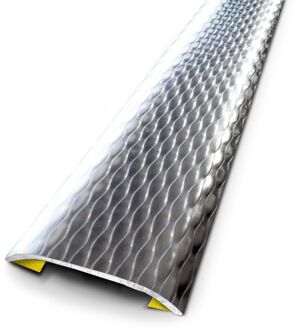 3m Decoratieve Zelfklevende Drempel Inox 37mm/83cm