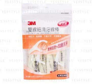 3M Double-Line Disposable Plastic Stemmed Dental Flosser 25 pcs