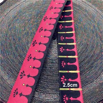 3M Etnische Geborduurde Jacquard Linten Trim Kant Stof DIY Voor Kleding Naaien Hoofddeksels Handwerk Decoratie 18