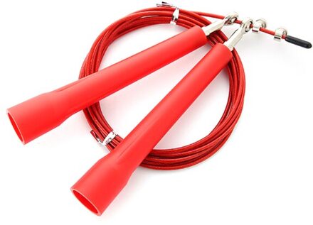 3M Hoge Snelheid Aërobe Staaldraad Springtouw Aluminium Handvat Staaldraad Springtouw Kogellager Springtouw Staal draad Rood