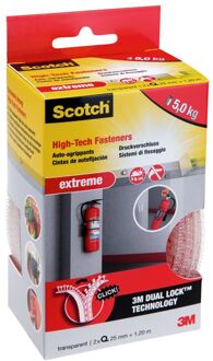 3M Klittenband - Transparant - 1,2m X 25mm