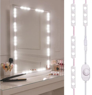 3M Mirror Light Bulb LED Makeup Mirror Dimmable Bulb Dressing Decoration Make Up Mirrors Powered Cosmetic Light Kit