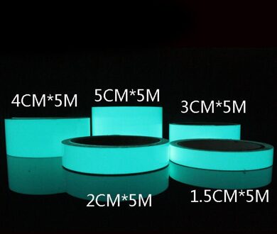 3M/Rol Lichtgevende Tape Zelfklevende Glow Waarschuwing Tape In De Dark Muursticker Tape Fluorescerende Emergency sticker Home Decoratie leger groen