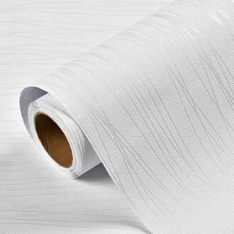 3M Schil En Stok 3D Behang Verwijderbare Vinyl Geweven Zelfklevende Voor Huis Muren Woonkamer decoraties uit wit