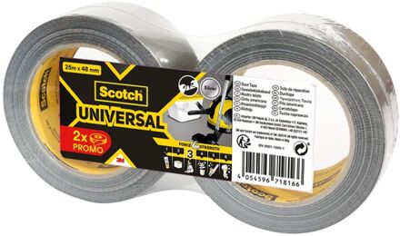 3M Scotch Duct Tape - Zilver - 25m X 48mm