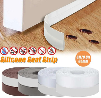 3M Self Adhesive Seal Strip Silicone Door Window Bottom Draught Dustproof Weatherstrip Insect control Sealing Tape
