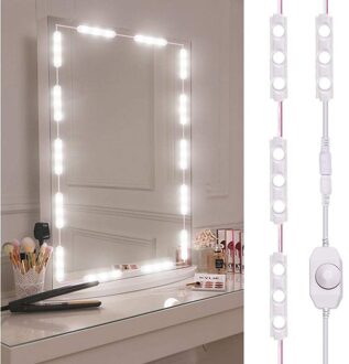 3M Spiegel Gloeilamp LED Make-Up Spiegel Dimbare Lamp Dressing Decoratie Make Up Spiegels Aangedreven Cosmetische Licht Kit 110 -220V 220V EU plug