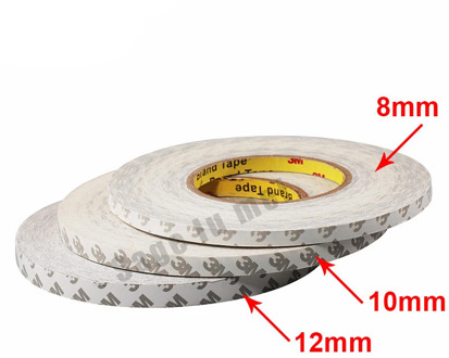 3M Tape Double Sided Tapes Adhesive Strong Sticky 50M/Roll Width 8mm/10mm/12mm/15mm ws2811 ws2812 3528 5050 Led strips