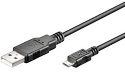 3m USB cable USB-kabel USB 2.0 USB A Micro-USB B Zwart