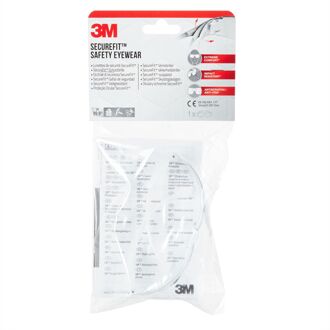 3M Veiligheidsbril Securefit Sf200 - Anti-kras - Transparant - Anti-condens