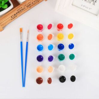 3Ml/12 Kleuren Acryl Pigment Kinderen Handwerk Schilderij Pigment Set Art Acryl Pigment Voor Doek, Leer, hout