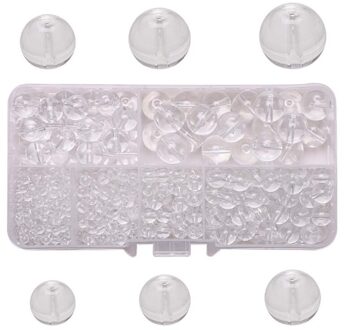 3Mm-12Mm Ronde Losse Kralen Voor Sieraden Maken Handgemaakte Diy Armband Ketting 54DA wit