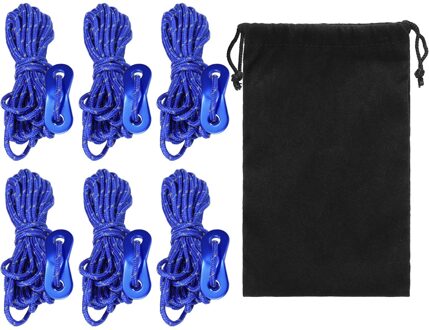 3Mm 13ft Reflecterende Guyline Camping Tent Touw Lopers Guy Line Cord Paracord Outdoor Sport Camping Wandelen Tent Accessoires blauw
