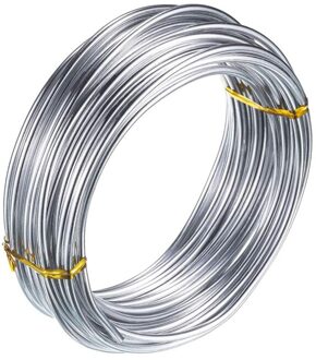 3Mm Aluminium Draad 10M Craft Zilver Draad Voor Sieraden Maken Klei Modellering Bonsai En Model