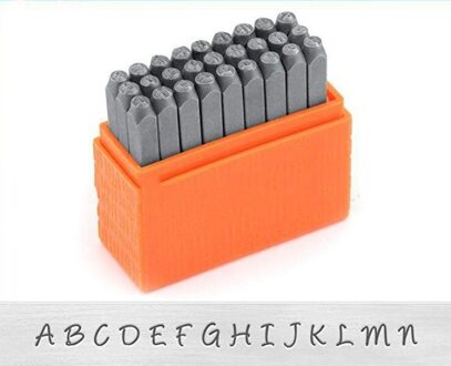 3Mm Brief Nummer Stempel Punch Set Gehard Staal Metaal Hout Lederen Staal Punch Alfabet Letter Nummer Tool Lederen Craft stempel 3mm capital brief