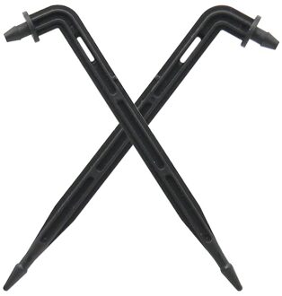 3mm Gebogen Druppel Pijl Druppelaar Tuin Micro Druppelirrigatie Emitter 3/5mm Slang Interface Elleboog Bocht Druppelen pijlen 200 Pcs