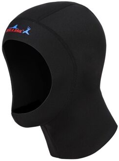 3Mm Neopreen Duiken Cap Met Schouder Snorkelen Apparatuur Hoed Hood Neck Cover Winter Zwemmen Warm Wetsuit Beschermen Haar oor