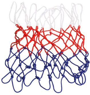 3Mm Standaard Nylon Basketbal Netto Draad Sport Basketbal Hoepel Mesh Backboard Velg Bal Pum 12 Loops Wit Rood Blauw