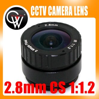 3MP 2.8mm CS lens geschikt voor zowel 1/2. 5 "en 1/3" CMOS chipsets voor ip camera en beveiligingscamera's