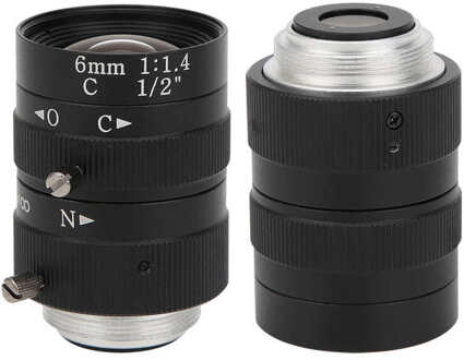 3MP Industriële Security Camera Lens 1/2 Handmatige Diafragma Hd C Mount 6Mm Brandpuntsafstand Cctv Accessoire