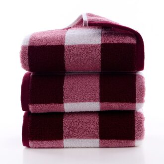 3Pc 100% Katoenen Handdoek Vlakte Stijl Gezicht Handdoek Badkamer Quick Droge Absorberende Handdoek Voor Volwassen 35*75Cm HONGSE