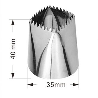3Pc/1Pc Vierkante Hart Cake Tips Gebak Nozzle Icing Piping Nozzles Bico De Confeitar Fondant Cake decoreren Gereedschappen Bakvormen 1stk 32 teeth