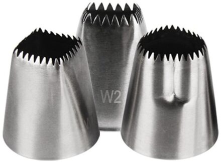 3Pc/1Pc Vierkante Hart Cake Tips Gebak Nozzle Icing Piping Nozzles Bico De Confeitar Fondant Cake decoreren Gereedschappen Bakvormen 3stk reeks