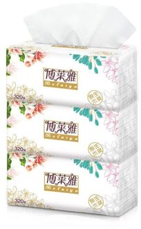 3pc / Bag Breeze Pumped Paper Logs 3 Packs 320 Mentions 100 Pumps 3 Layers Of Tissue Paper Toilet Paper Pumped Napkins Tissue