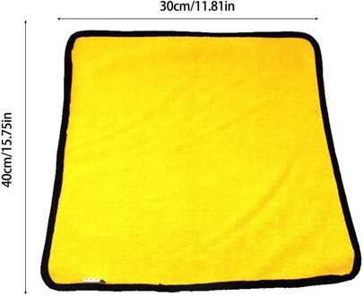 3Pc Gele Auto Handdoek Extra Dikke Koraal Fluwelen Poetsdoeken Auto Accessoires Zachte Herbruikbare Voiture Polijsten Handdoeken Bruin