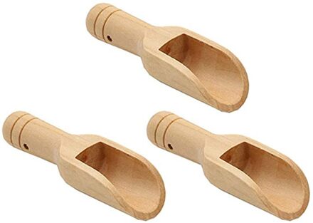 3Pc Mini Houten Lepel Kruiden Houten Suiker Lepel Is Knooploos En Duurzaam Koken Bakken Tools Keuken Houten Lepels & spatel N5