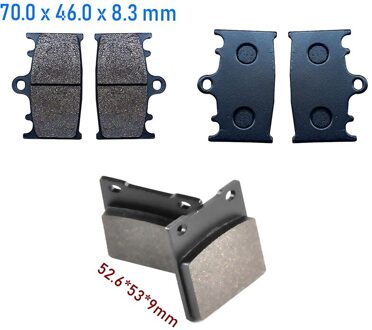 3Pc Motorfiets Achter Remblokken Voor Suzuki RGV250R GSF400S GSX400 Katana GSXR250R GSF400 Bandit GSXR40 3paar- complete reeks