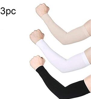 3Pc Zon Arm Cooling Mouwen Warmers Manchetten Uv Bescherming Mens Mouwen Zon Cooling Handschoenen #50