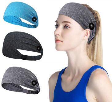 3Pc Zweetband Voor Volwassen Elastische Sport Haarbanden Head Band Yoga Hoofdbanden Hoofddeksels Headwrap Sport Haaraccessoires Veiligheid Band