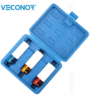 3pcs 1/2 Inch Square Drive 17mm 19mm 21 mm Thin Wall Wheel Deep Impact Nut Socket Set Car Garage Tool With Case