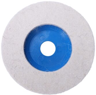 3Pcs 100Mm 4Inch Wol Buffing Slijpschijf Vilt Polijstschijven Pads Set Blauw Nieuw
