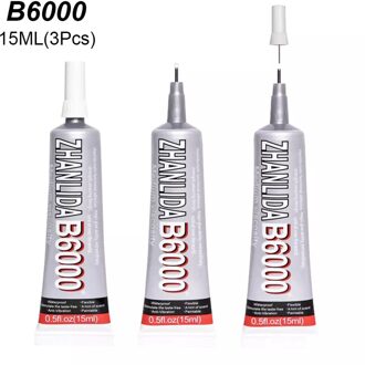 3Pcs 15Ml Super Mobiele Telefoon Screen Glas Lijm T7000 Display Reparatie Lijm B7000 Stof Textiel Sieraden Bead T9000 b6000 E8000 B6000 15ML 3stk