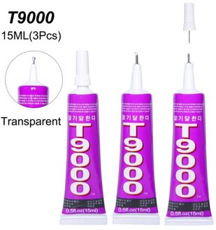 3Pcs 15Ml Super Mobiele Telefoon Screen Glas Lijm T7000 Display Reparatie Lijm B7000 Stof Textiel Sieraden Bead T9000 b6000 E8000 T9000 15ML 3stk