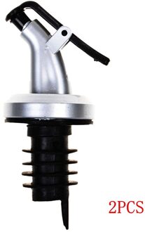 3Pcs/2Pcs/1Pc Olijfolie Spuit Liquor Dispenser Wijn Pourers Drink Rode Wijn Stop Keuken bar Gereedschap 2stk zwart