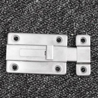 3Pcs 3 Inch Rvs Deur Bouten Schuifdeur Lock Slide Bouten Hasp Nietje Gate Safety Lock Voor Interne deuren (Silv