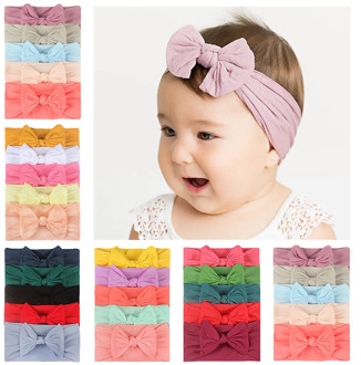 3pcs/4pcs/5pcs Newborn Baby Headbands Cute Soft Bows Donut Baby Girl Headbands Set Princess Infant Hair Flowers